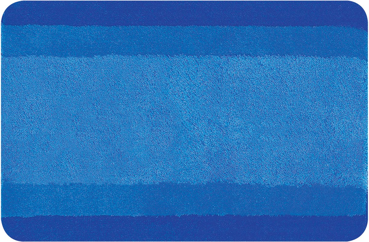 Spirella Balance Badmat - Antislip Badmat - Zacht en Absorberend - Blauw - 55 x 65 cm
