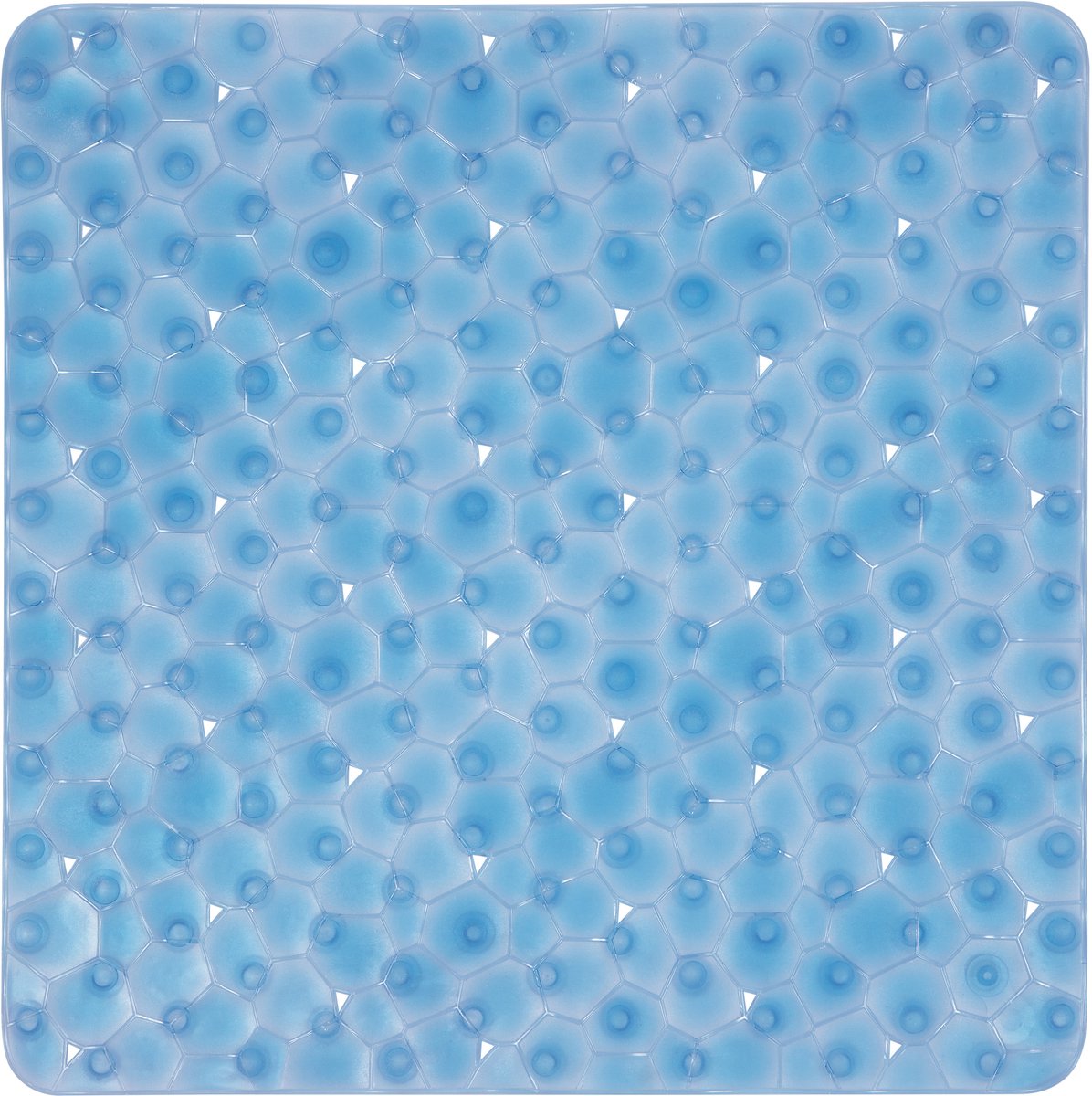 Spirella Douchemat Antislip – Badmat voor Bad en Douche met Afvoergat en Ophanghaakt – Badkamermat Antislip Pads