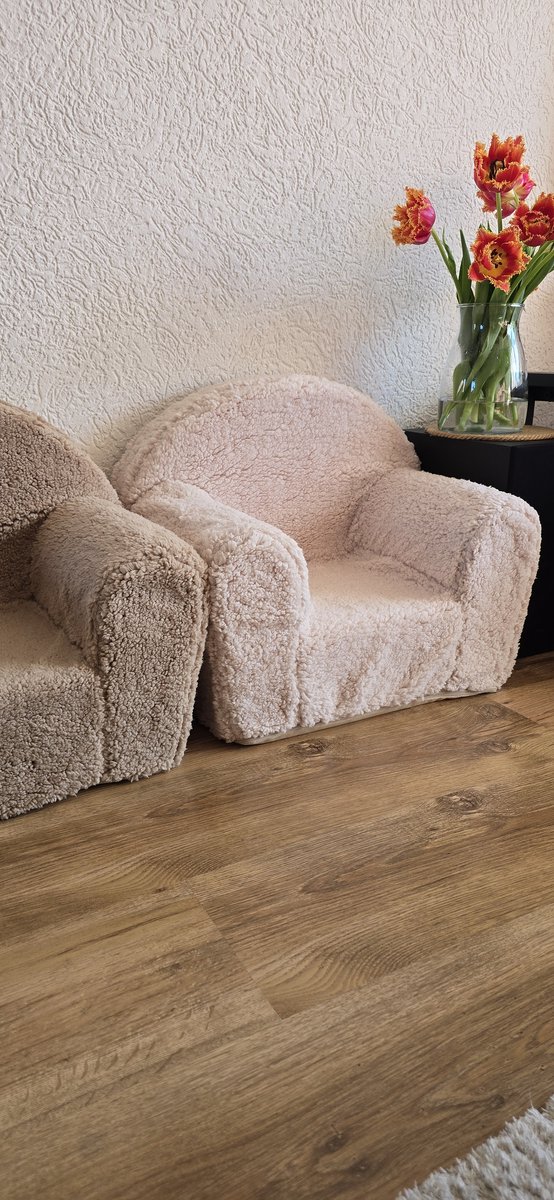 Beige teddystoel gepersonaliseerd met naam voor kinderen van Custom Made — afbeelding 5