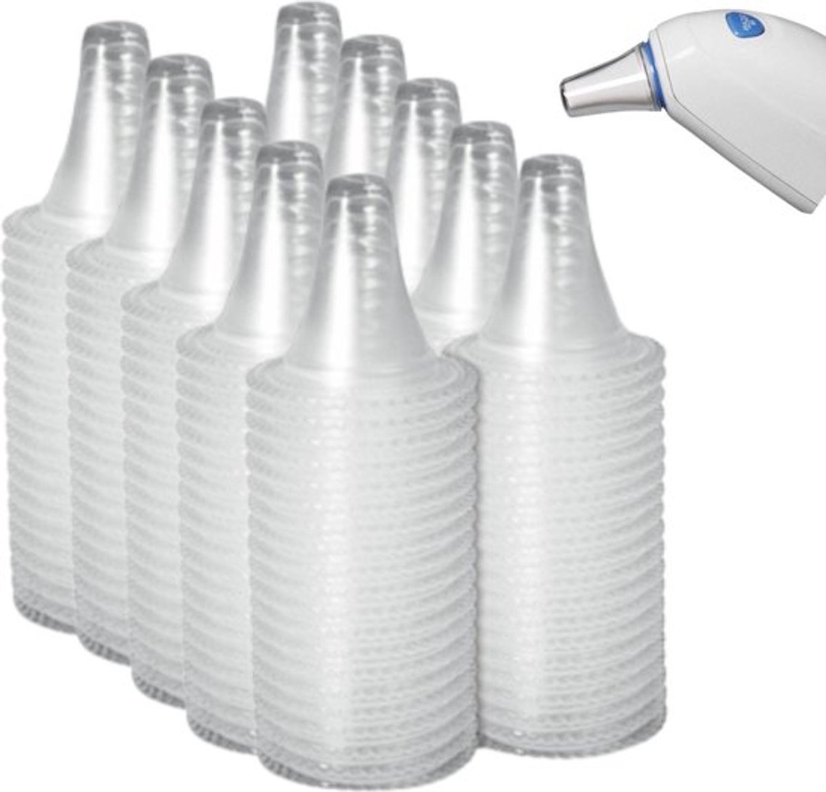 40x Hoesje voor oorthermometer - Beschermkapje oor thermometer - Geschikt voor Braun thermometer - Beschermkapjes - Oorhygiëne - Wegwerp kapjes - Transparant - Jonyx