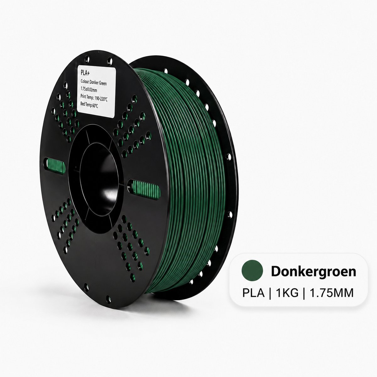 PLA+ Filament – Donkergroen – 1.75mm – 1KG – Koppelprint
