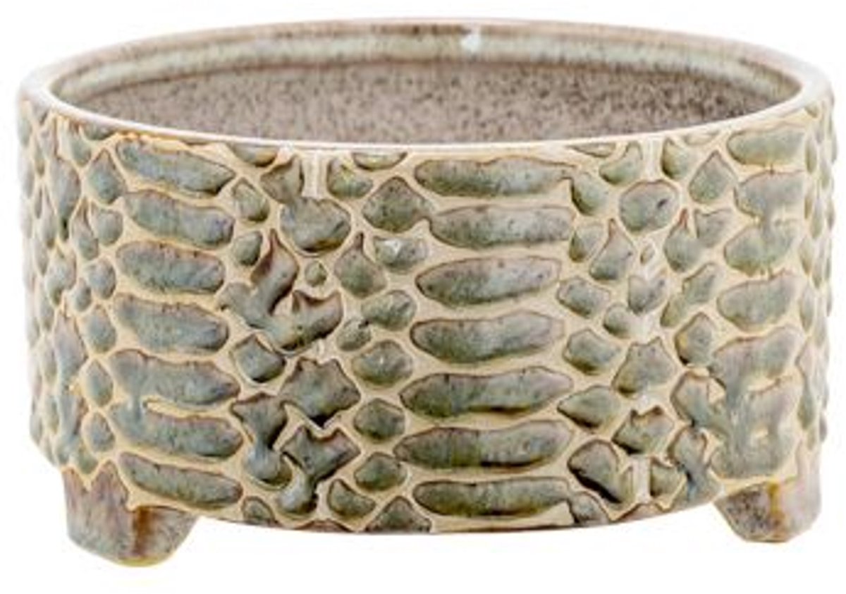 Cosy @ Home Bloempot Serra Snake Grijs 11,5x11,5xh11