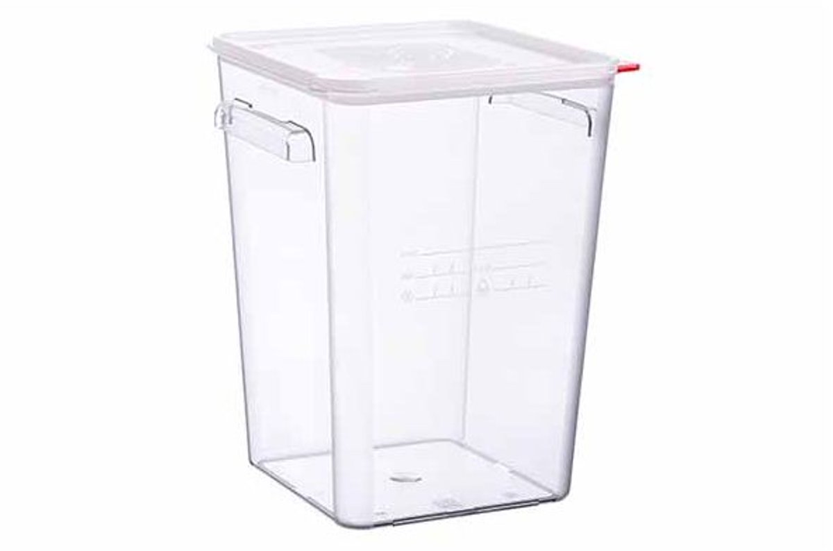 Vershouddoos 22l Pc Met Deksel Transparant 29x29xh40cm
