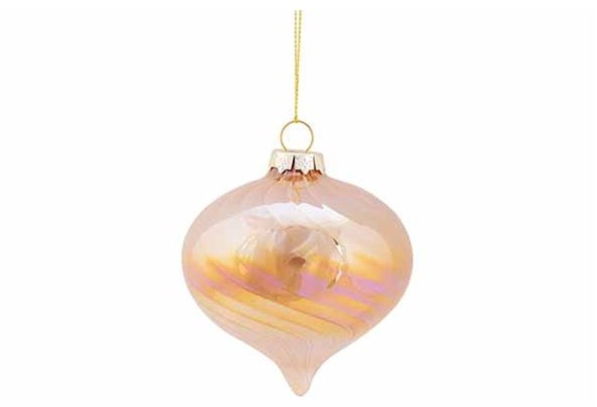 Hanger Tol Spiral Pearl Zand 8x8xh8cm Gl As