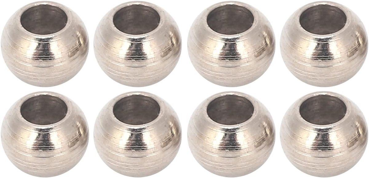 8 Stks RC Schokdempers Balhoofd, Metalen Schokdemper Balhoofd voor 1/10 RC Auto Upgrade Vervangende Onderdelen