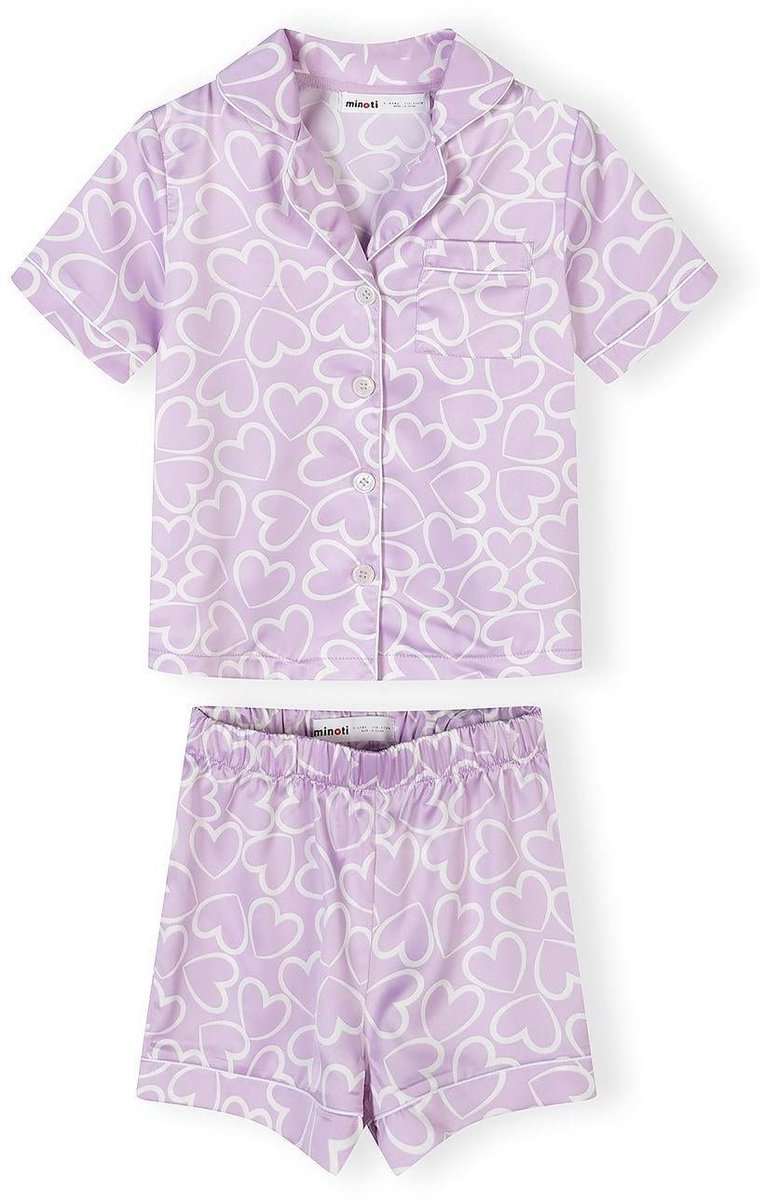 Minoti meisjes pyjama set - met hartjesprint
