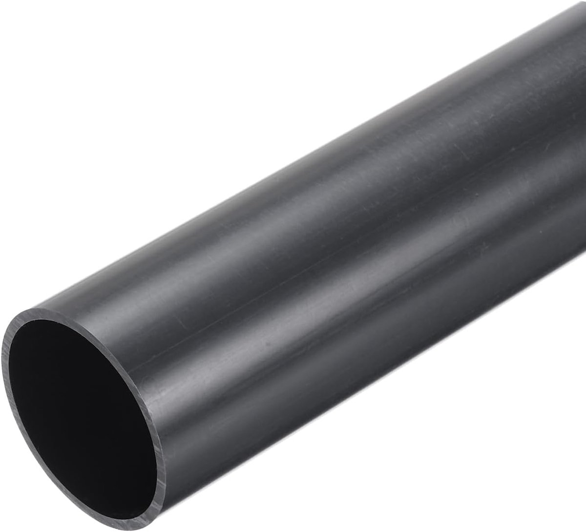 Pvc-buis, diameter 43,8 mm, lengte 300 mm, ronde kunststof buis voor tuin, aquarium, waterleiding, kabelgoot, ventilatiebuis (diepgrijs)
