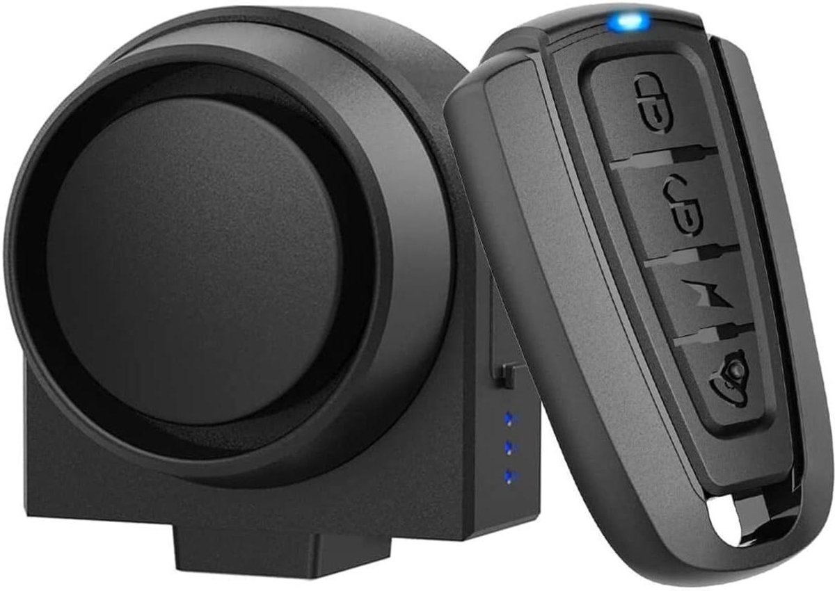 Fietsalarm Afstandsbediening - Scooter Alarm Sirene - Voertuig Beveiligen - 113 dB Luid Geluid - 5x5x3 cm - A