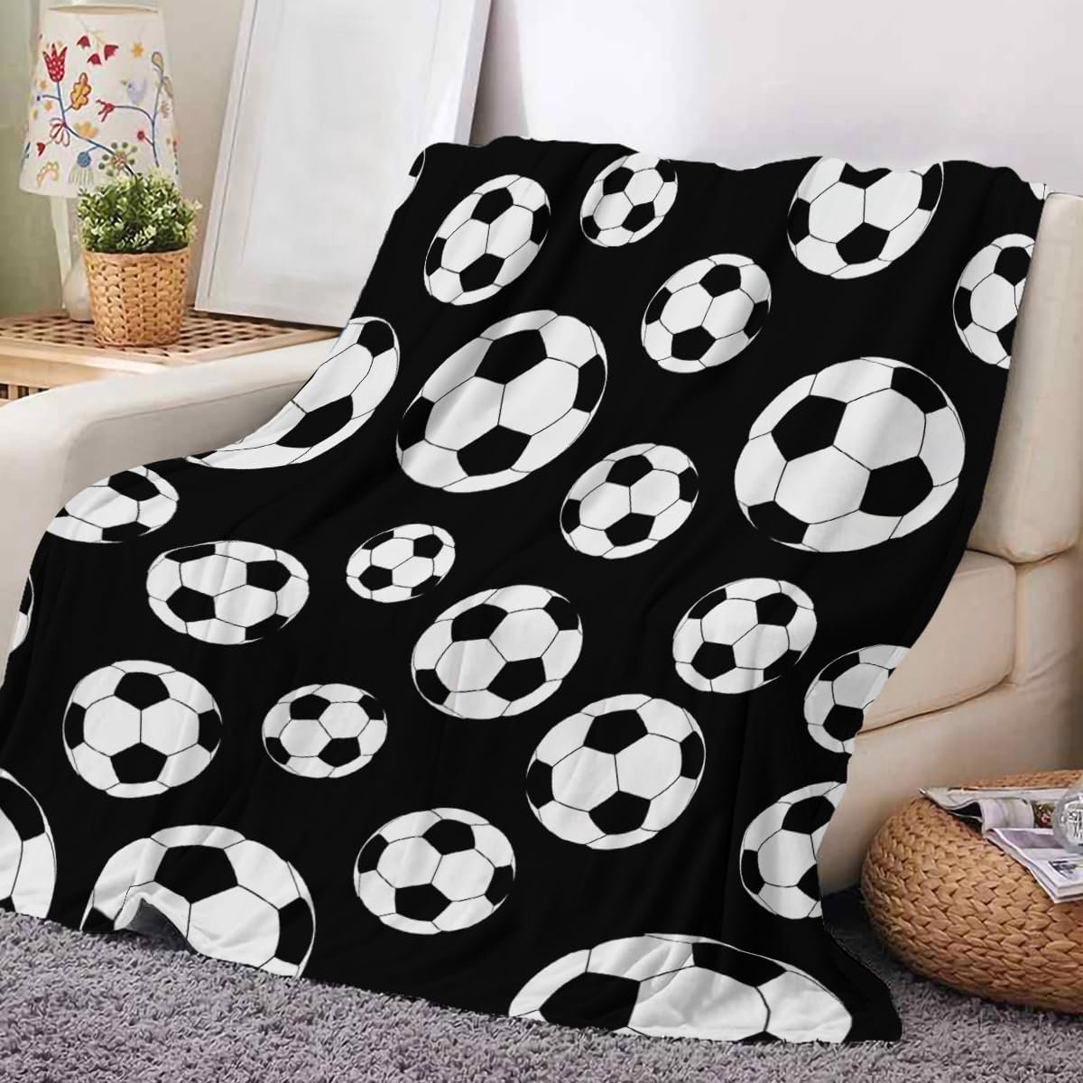 Flanel Deken, Warm Plush Deken met Cartoon Print, Zachte Knuffeldeken voor Kinderen, Multifunctionele Reisdeken voor Beds en Bank