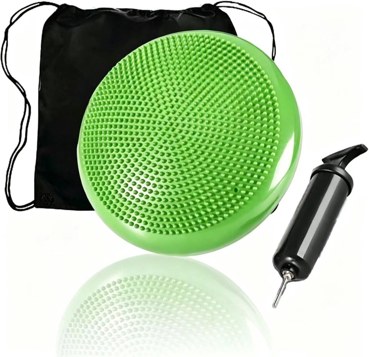 Balancekkussen voor kinderen en volwassenen, balzitkussen met luchtpomp, diameter 33 cm, balanstraining, yogamat, massageboard, fysiokussen voor core, coördinatie, fitness, rugtraining, lila