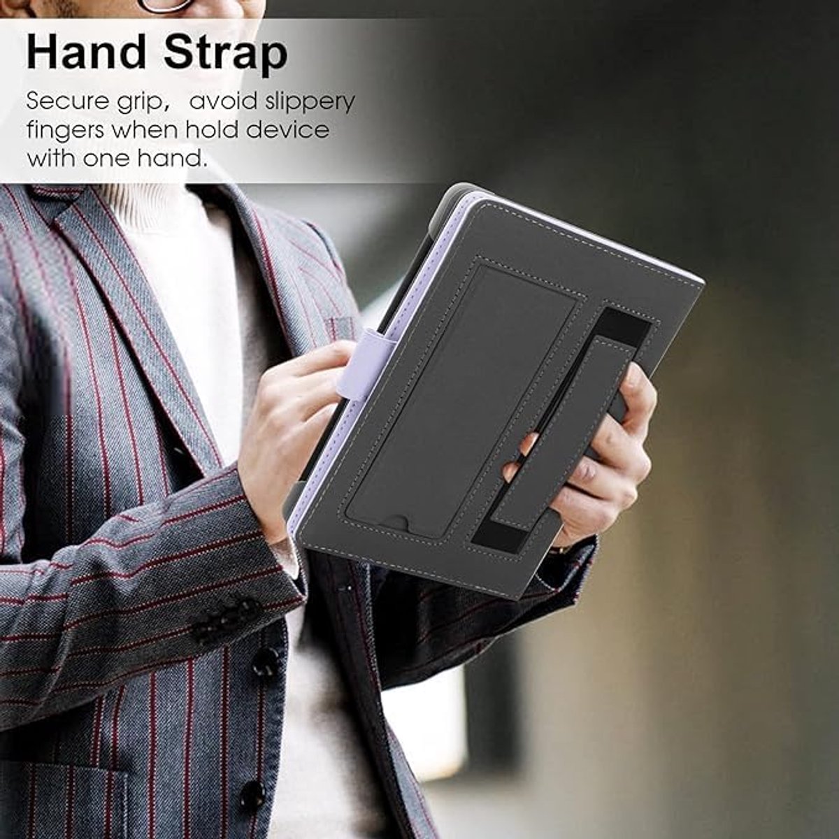 Universele Hoes voor 6,8 Inch, 7 Inch eReader Compatibel met Pocketbook/Tolino/Sony E-Book Reader Kindle Paperwhite/Kobo Clara HD/Kobo Clara 2E Beschermhoes met Standaard, Paars – foto 2