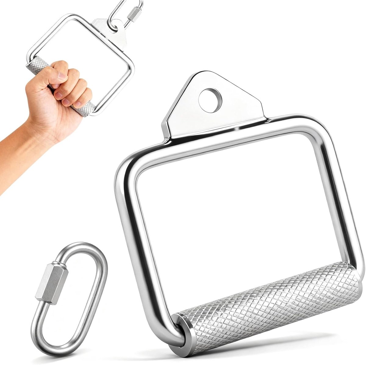 Kabeltrekgrepen en -stangen, handgrepen voor gym, fitness handgrepen, kabeltrekkoord, fitness, lattrekgreep, worsteloefening, gymgrepen, accessoires voor kabelmachines, bodybuilding