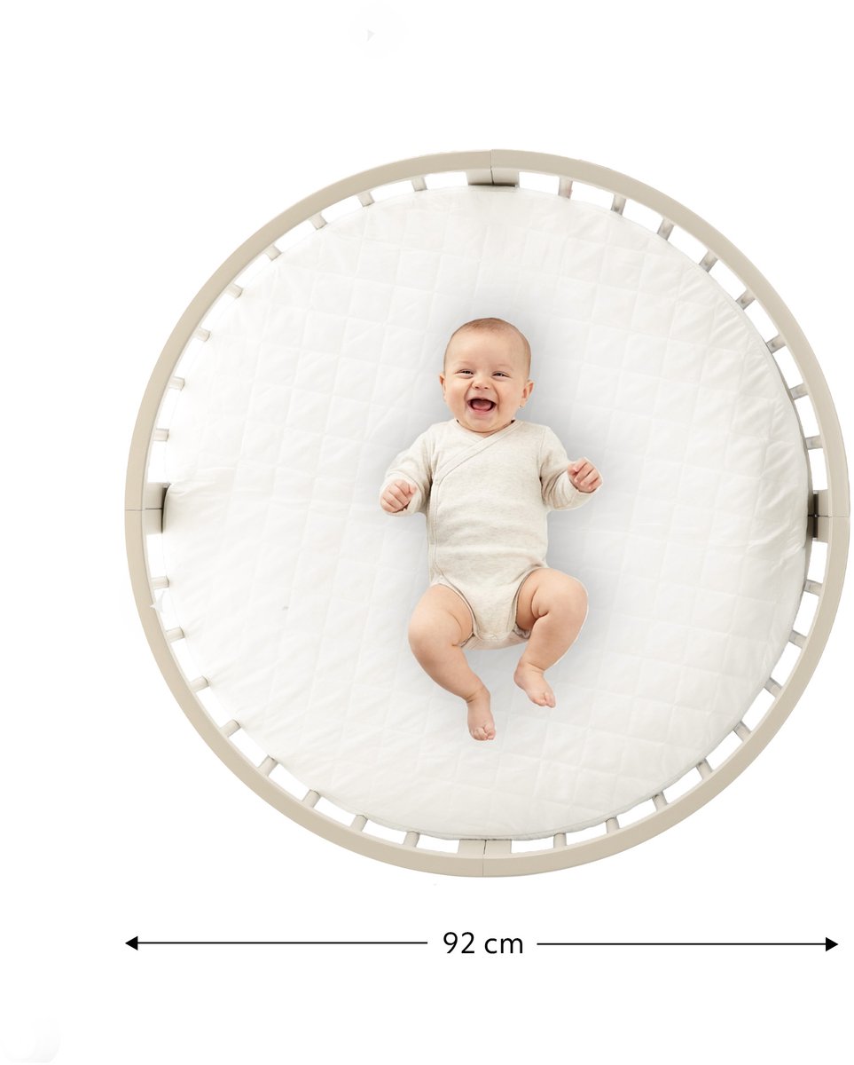 Deryan Willow Box - Ronde Houten Babybox inclusief Matras - Sand – foto 4