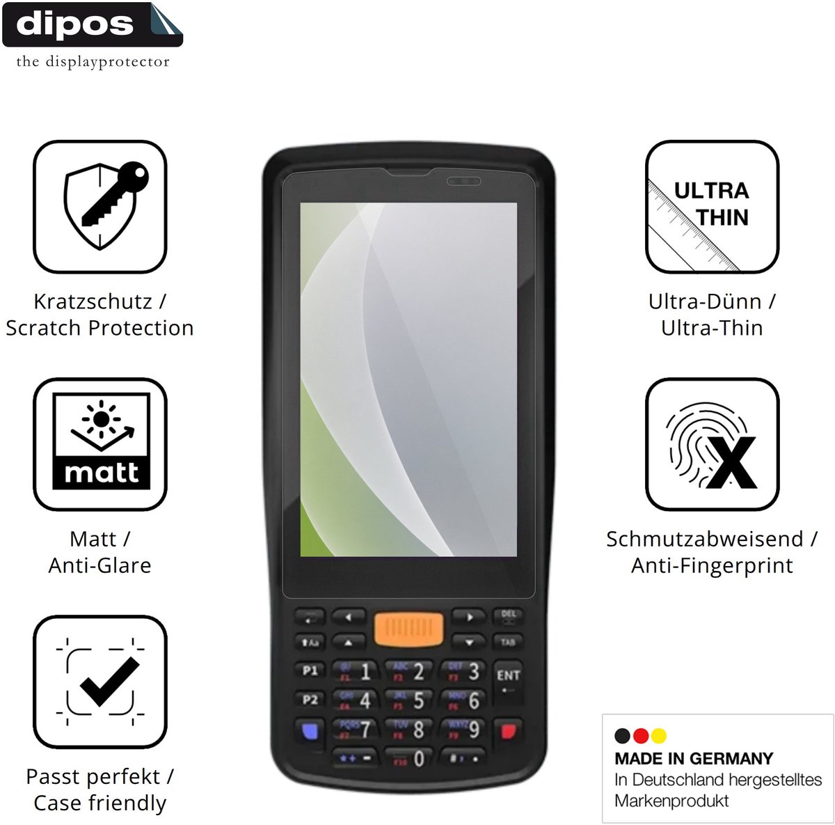 dipos – 4x Matte Beschermfolie geschikt voor Conker SX40 | Krasbestendige & antireflecterende Screenprotector Ultra-Thin