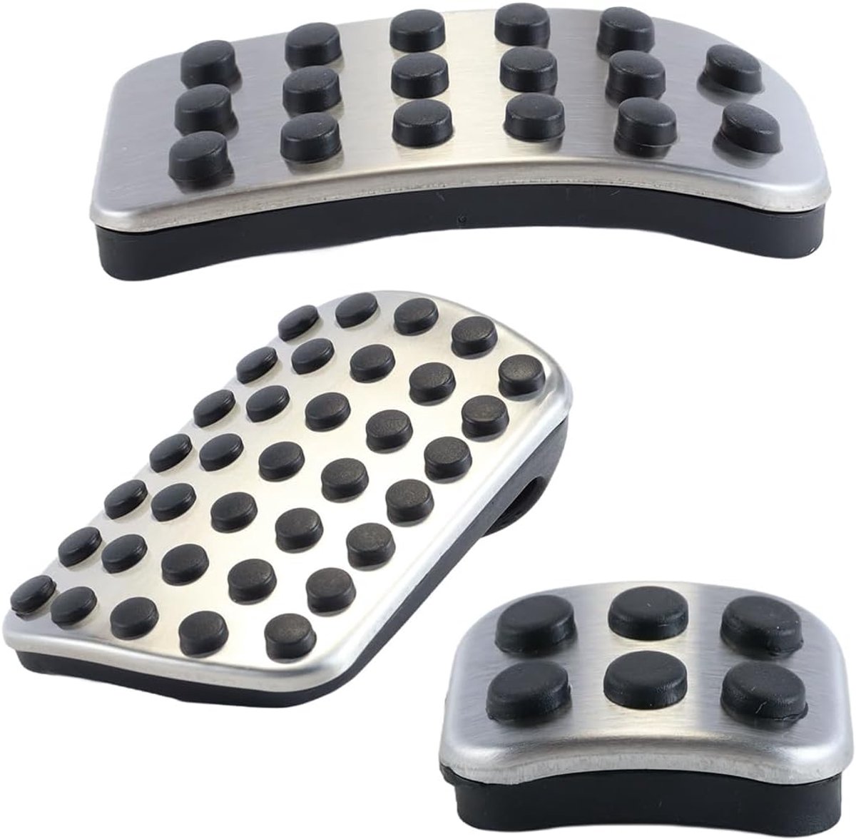 1 set auto pedaalhoes aluminiumlegering rubberen gaspedaal rem voetsteun pedaalset compatibel met V-klasse Vito Metris Viano W447 W639 2016-2019