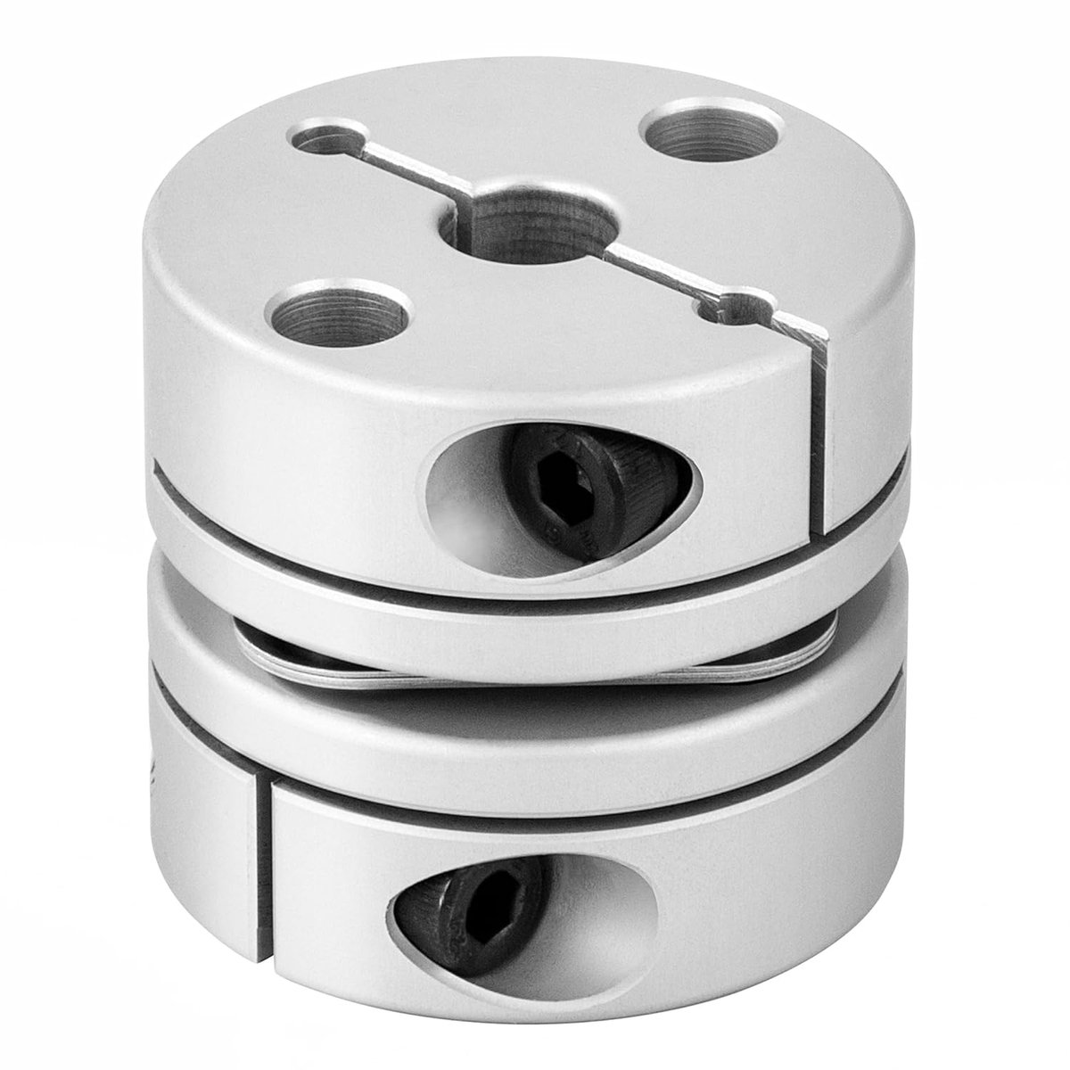 8mm tot 14mm Motoraskoppeling, D34 L32 flexibele wieldiafragma koppeling, koppeling met flexibele membraan, motorasconnector voor schroeftrap servomotorencoder