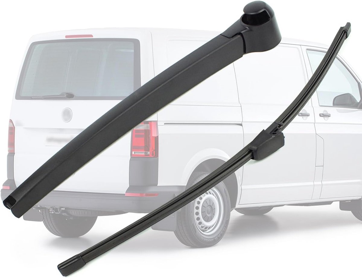 Achterruitwisser voor VW T5 Multivan Caravelle Transporter/VW Caddy 2003-2019 Achterwisserbeugel Vervangende ruitenwisser met wisserbladen 7H0 955 707 A