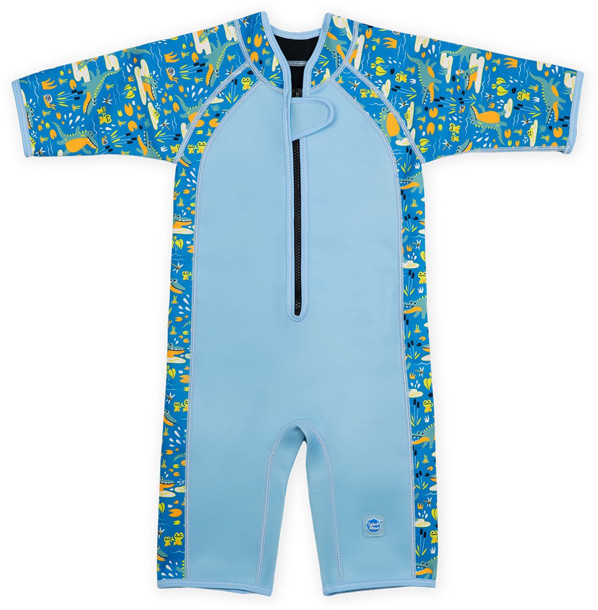 Splash About Kinder Shortie Wetsuit, Crocodile Swamp, 4-6 jaar– Neopreen Zwempak voor Zwembad en Strand