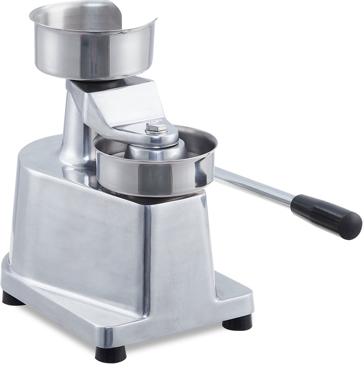 Commerciële Hamburger Pers Machine Van Roestvrij Staal - Handmatige Burger Patty Pers Voor 12.7cm Burgers - Inclusief 500 Burgerpapier Voor BBQ