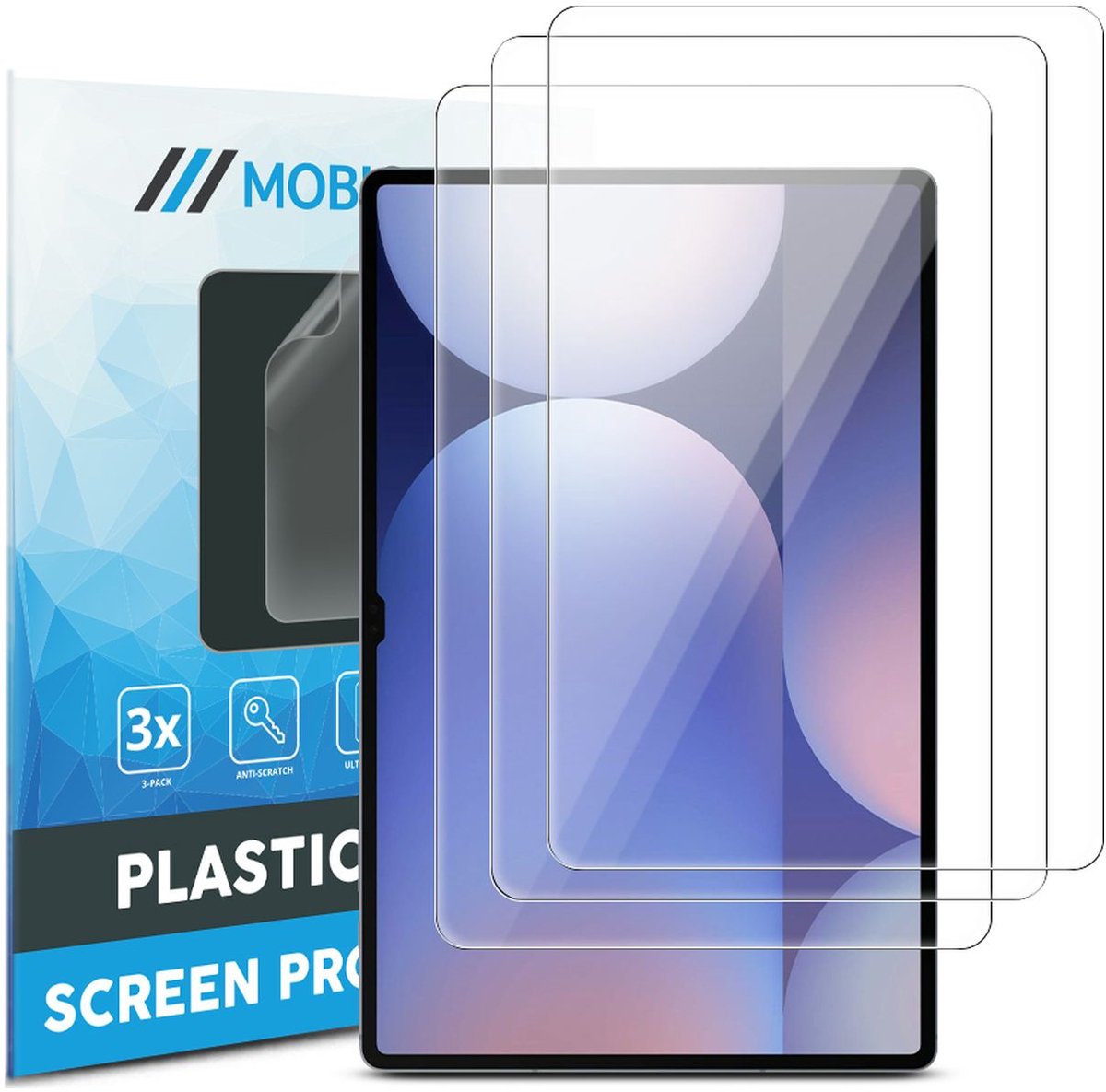 Mobigear Screenprotector geschikt voor Samsung Galaxy Tab S10 Ultra | Mobigear Screenprotector Folie - Case Friendly (3-Pack)