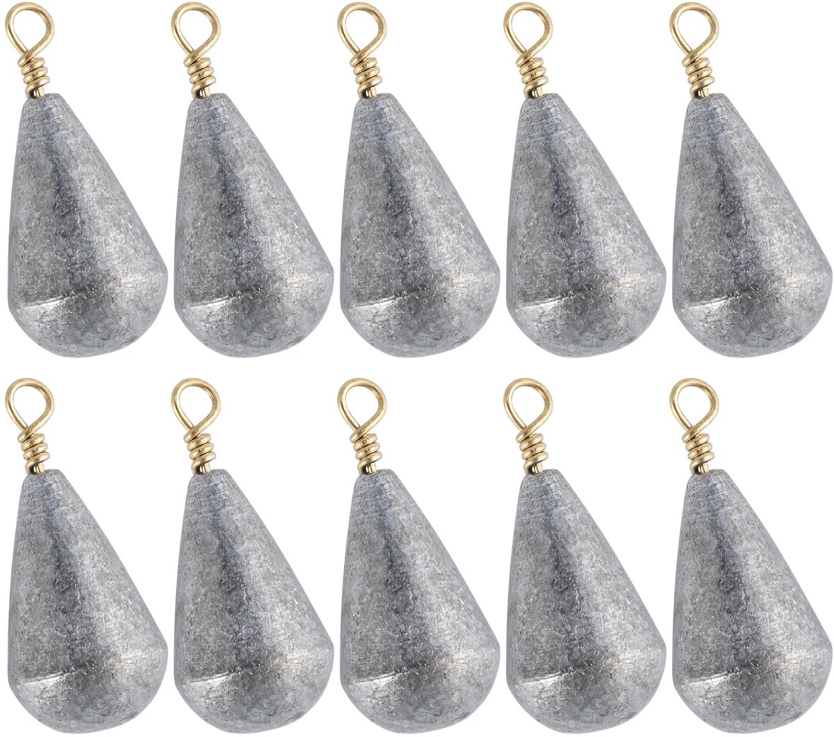 Lood sets 3 g-30 g gewichten vissen met wartel grondlood set lood visaccessoires perenlood voor bootshore-drop-shot vissen