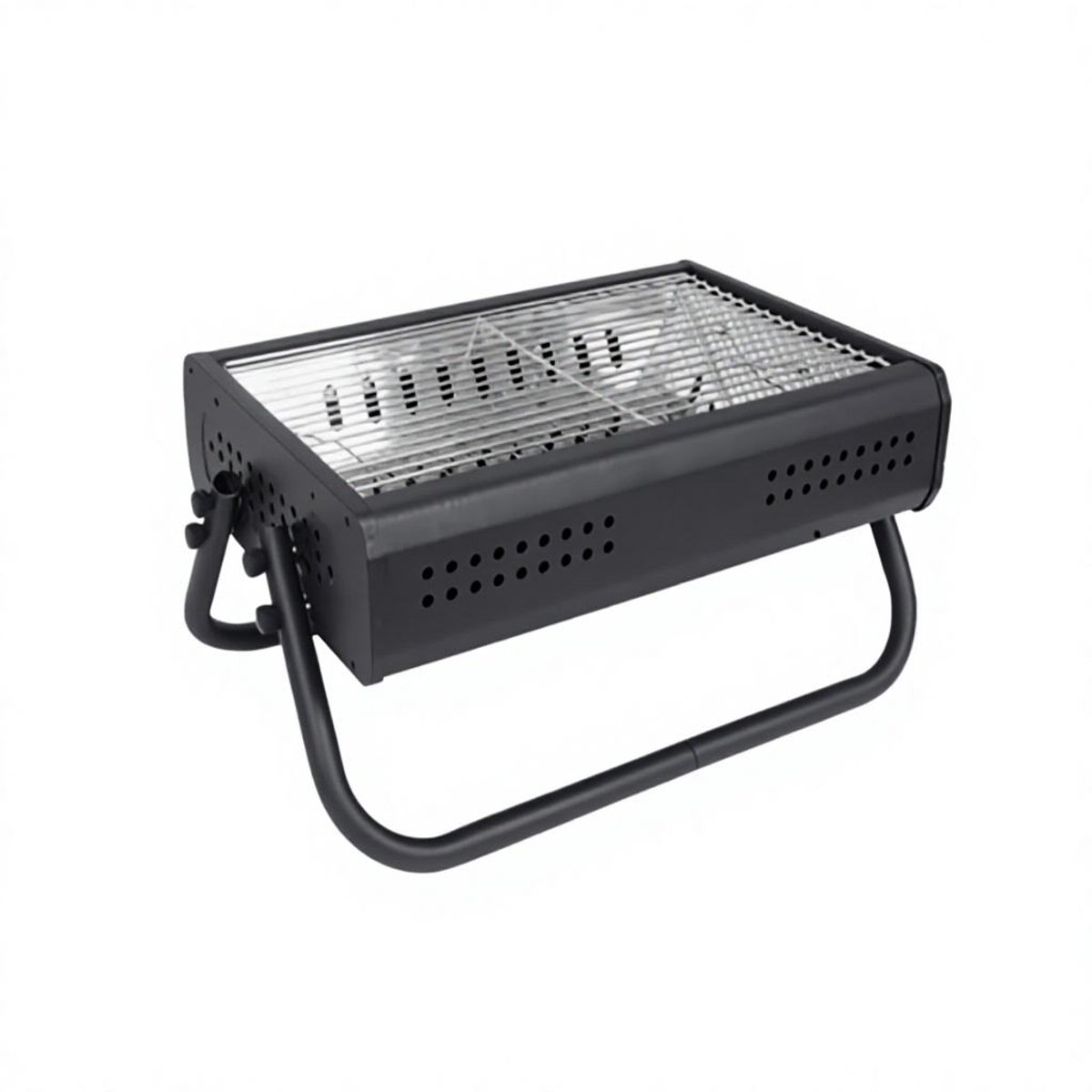 Draagbare Houtskool Barbecue Grill – Opvouwbare BBQ voor Camping, Picknick en Tuin – Compacte Buitenbarbecue voor 3-5 Personen