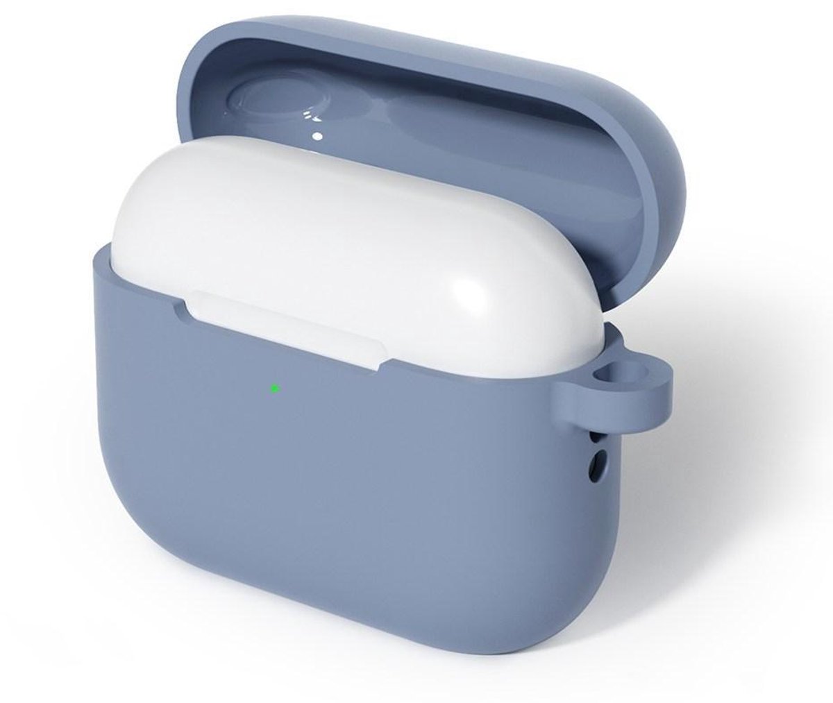 Mobigear Hoesje geschikt voor Apple AirPods Pro 3 Hoesje Flexibel Siliconen | Mobigear Colors - Lavender Grey | Grijs