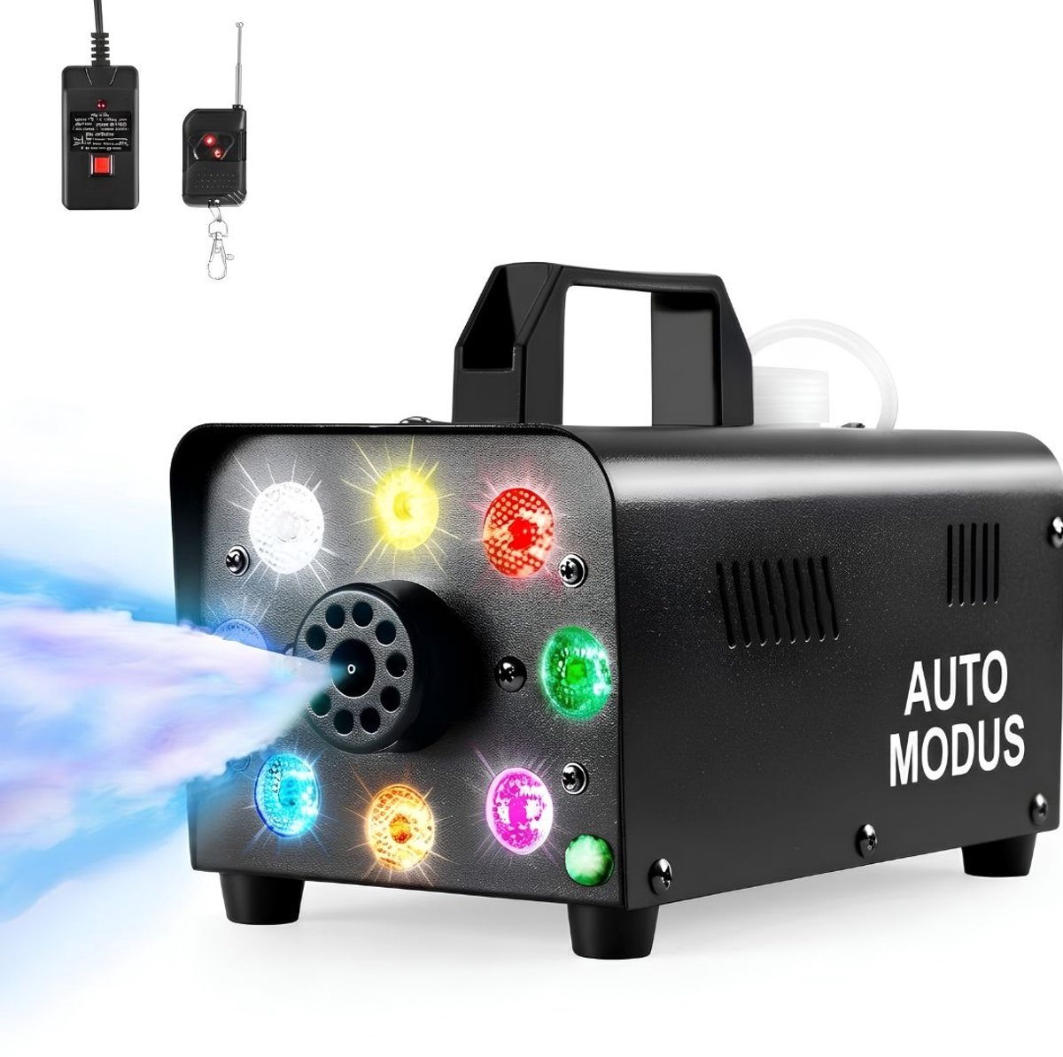 JCP® Rookmachine - Mist Machine - Party Rookmachine - Zwart - 27cm x 17cm x 15cm