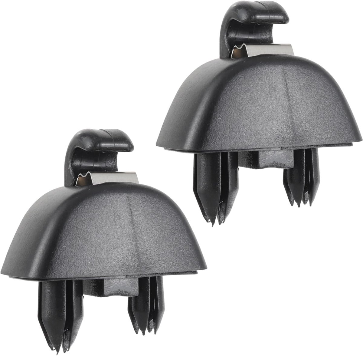 2 x zwarte clips voor autozonneklep | Vervangende houder voor VW Passat Polo Santana Bora Jetta, Skoda Octavia Superb Karoq, VW Lavida, Audi A6L A8L
