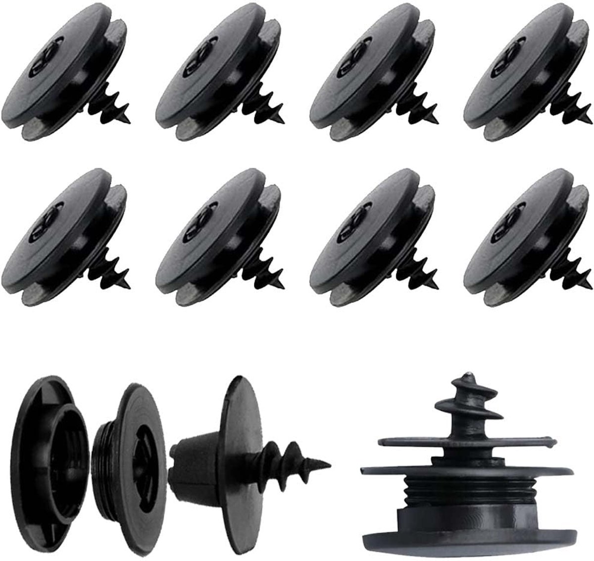 10 stuks universele clips voor autotapijten, bevestigingsset voor tapijten, bevestigingsset voor matten, clip voor automatten, tapijtvaste klem, antislip houder, Roze, 1