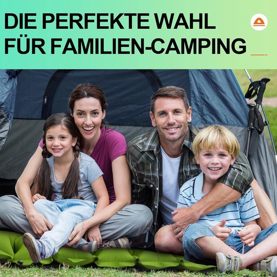 1 Persoon Camping Slaapmat met Kussen - Ingebouwde voetpomp, snel opblazen, licht en draagbaar voor reizen, kamperen, wandelen en trekking — afbeelding 4