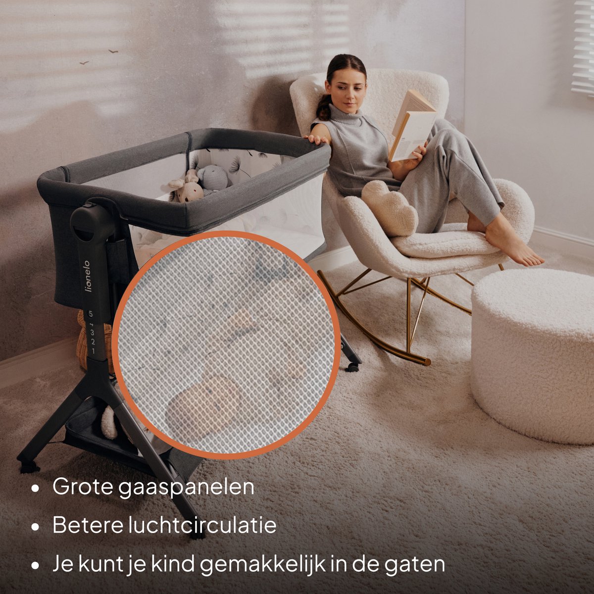Lionelo Lionelo Leonie Plus Co-Sleeper - afbeelding 5