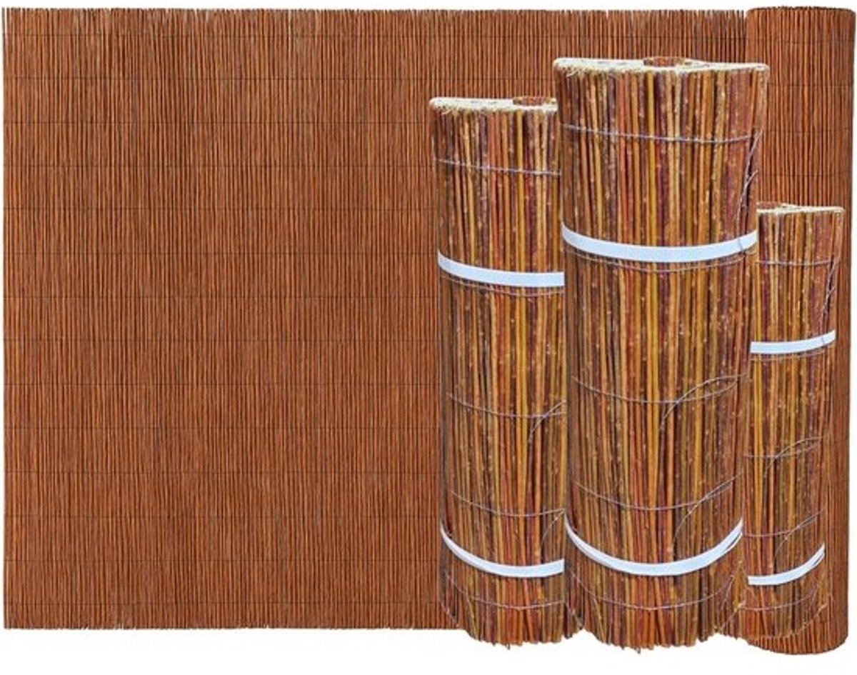 Natuurlijke Wilgenmat 60 x 300 cm - Privacy Scherm voor Tuin, Terras & Balkon