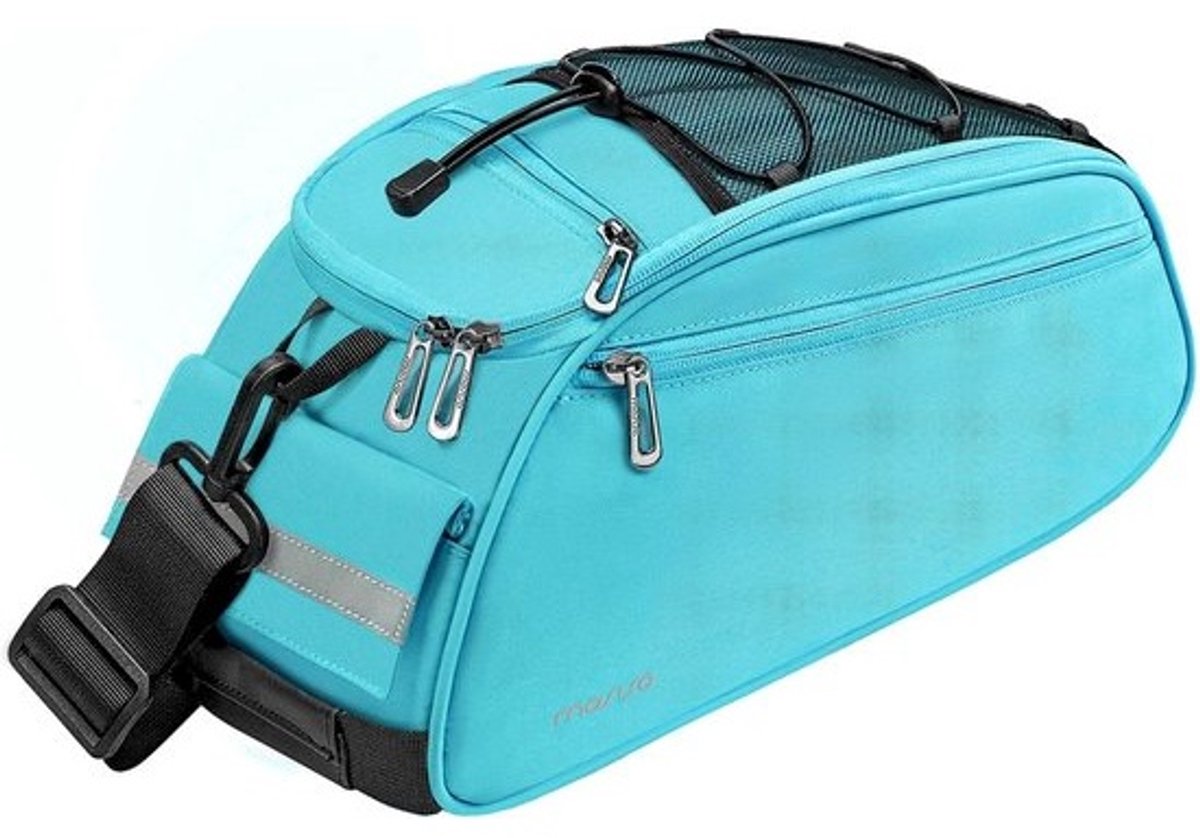 Fietsbagage Tas - Zadeltas Fietser - Outdoor Transport - Waterdicht Polyester - 12 Liter Capaciteit - Hemelsblauw