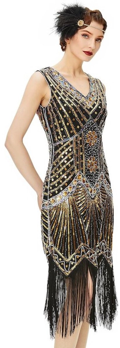 Vintage Flapper Jurk voor Dames – Perfect voor Jaren '20 Feestjes