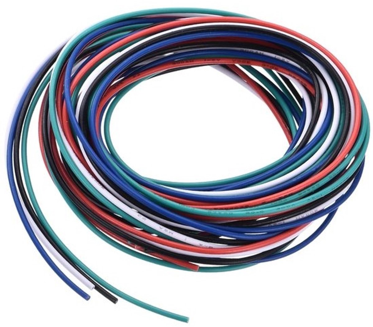 Elektrische Aansluitkabel - Flexibele Draad - Elektronica Reparatie - Vertind Koper - 15 m - 5 Kleuren