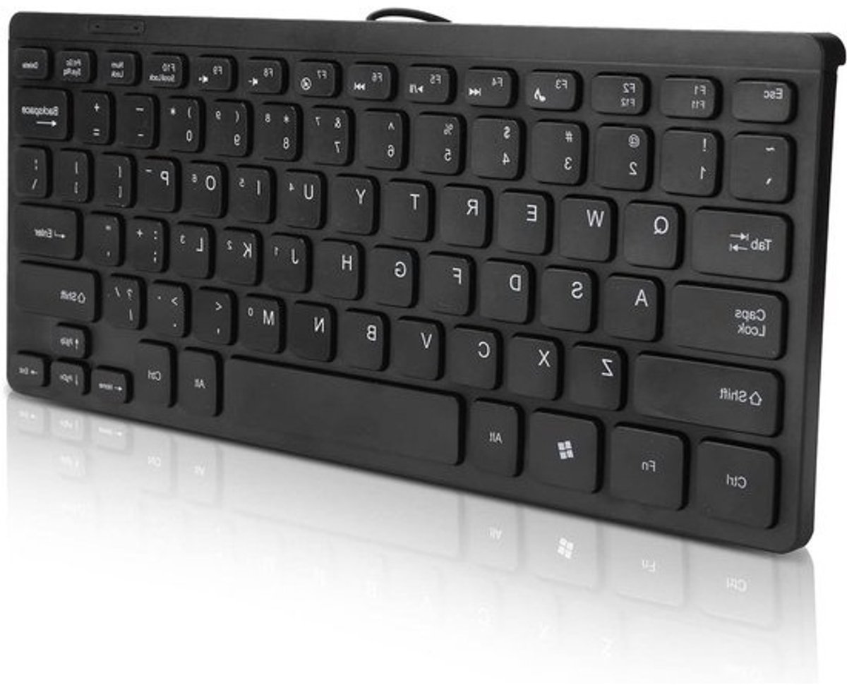 Mini Toetsenbord - Compacte PC Toets - Ruimte Besparen - Bedraad Waterdicht - 1.1 Meter Kabel - Standaard