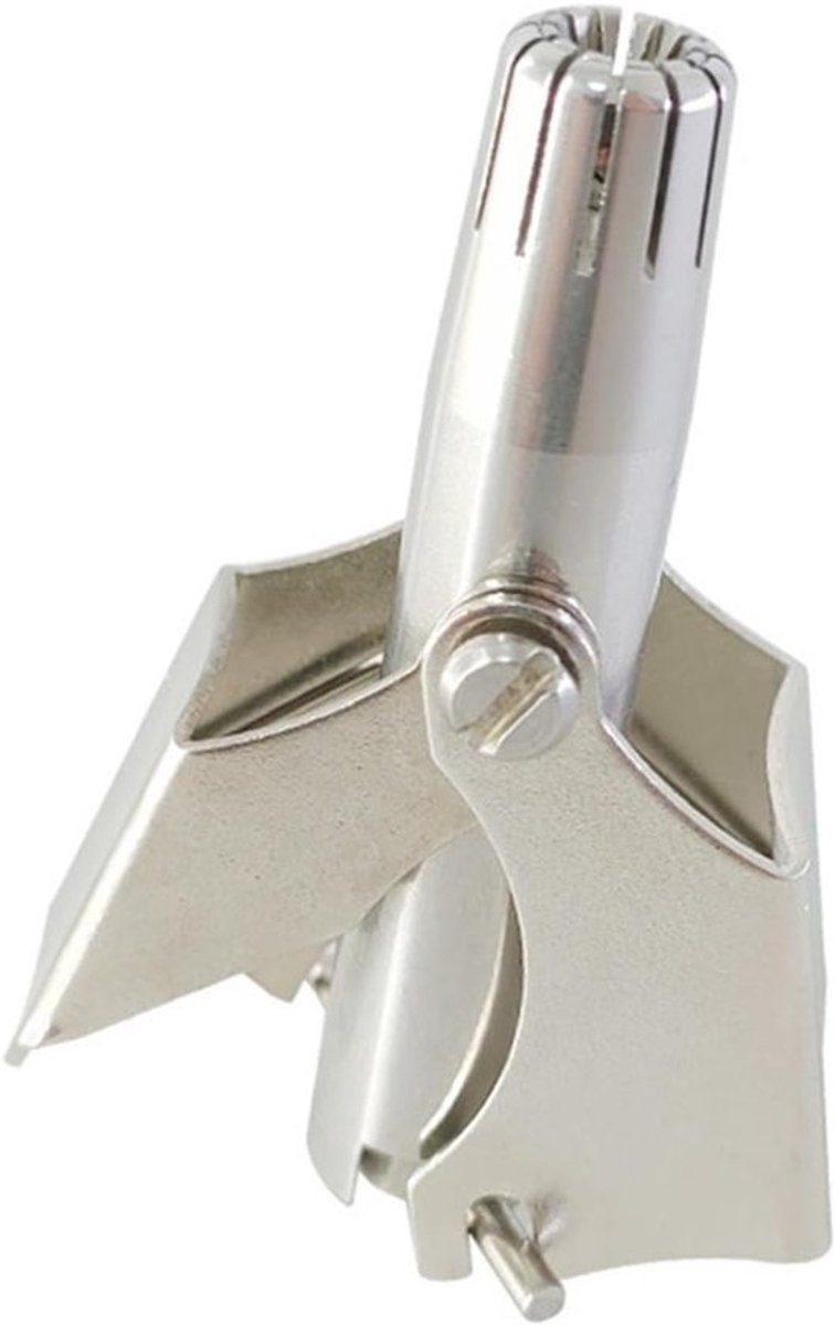 Neustrimmer Handmatig - Neushaartrimmer - Persoonlijke Verzorging - Roestvrij Staal - Compact Formaat - Zilver