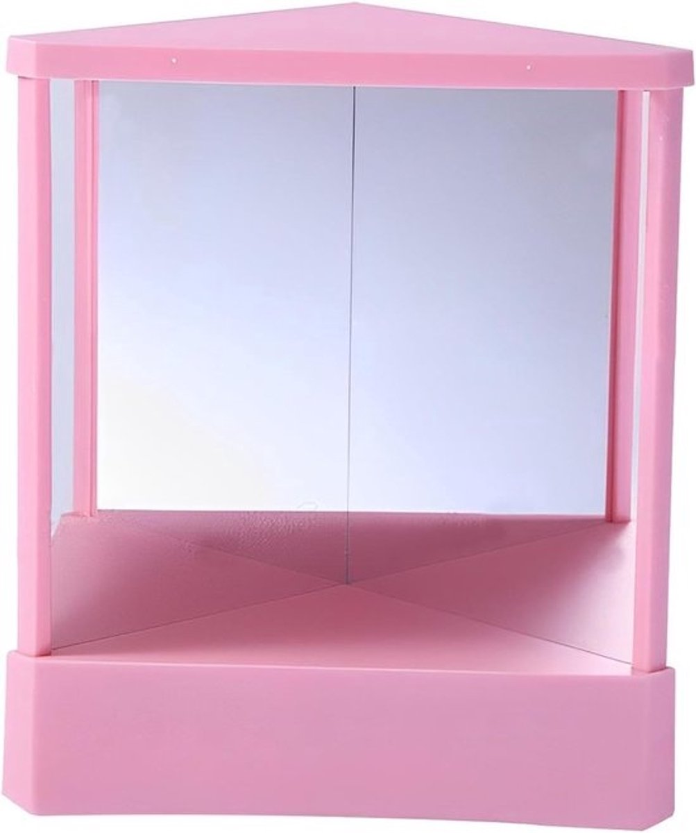 Spiegelbeeld Viewer - Gezichtsspiegel Tool - Make-up Aanbrengen - Onomkeerbaar Ontwerp - 28.8 x 24.2 cm - Roze