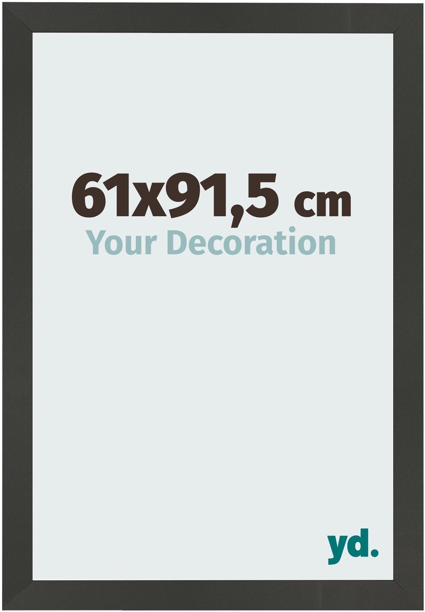 Your Decoration - Fotolijst 61x91,5 cm - MDF - Antraciet - Bologna