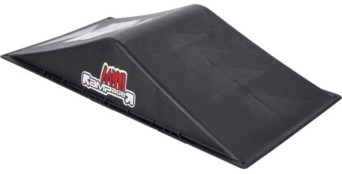 Mini Double Ramp Skaterhelling Zwart Kunststof 40x82x15 cm