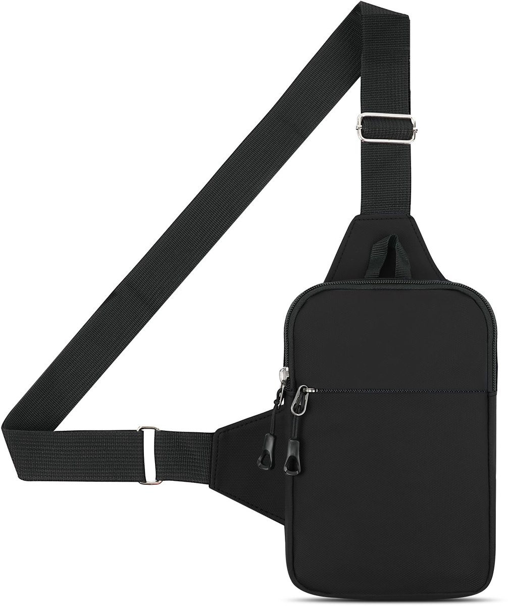 HOTUT Kleine Schoudertas, Waterdichte Borsttas voor Mannen en Vrouwen, Mini Crossbody-schouderrugzak met Rits en - ShopVlot