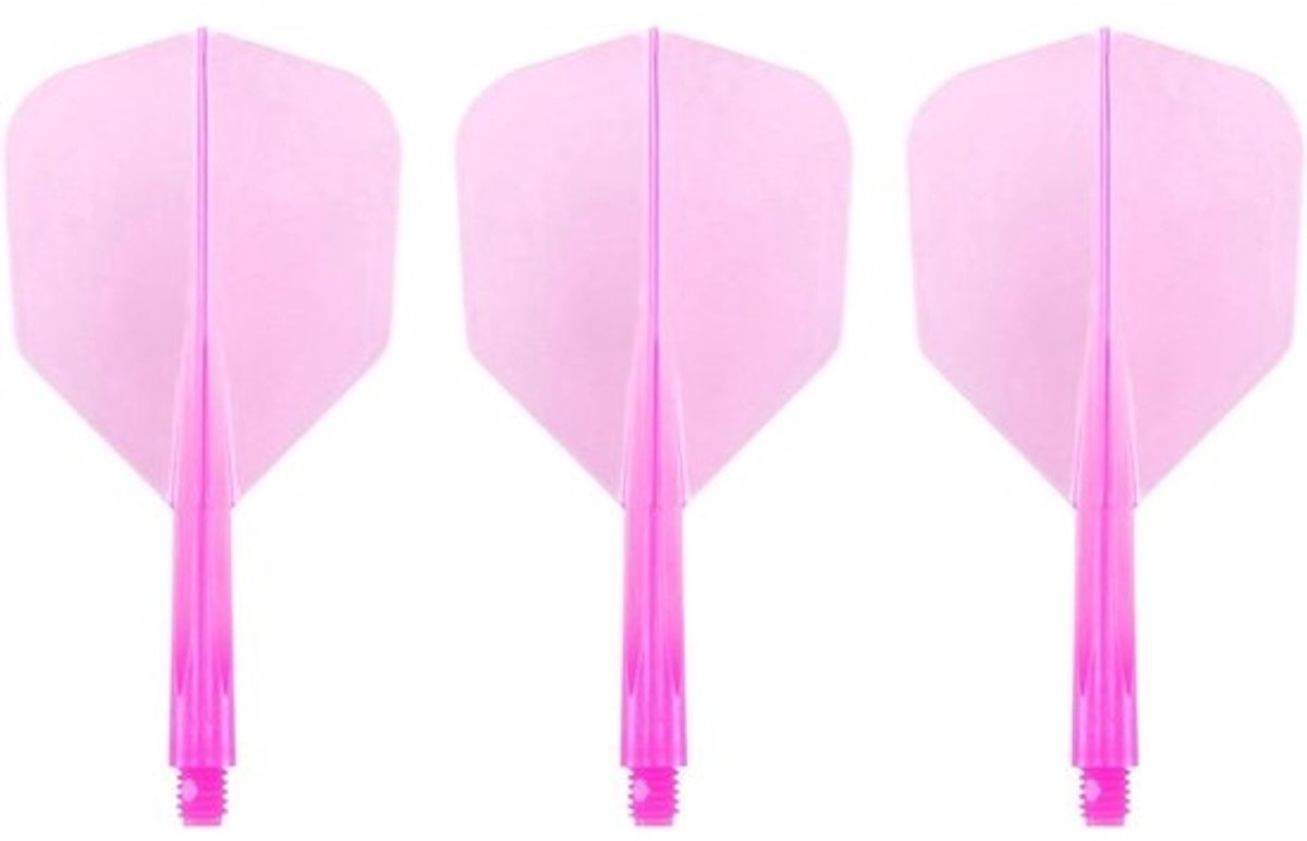 Condor Dart Flights - Geïntegreerde Flight en Stem - Darten Verbeteren - Zero Stress Ontwerp - Short Small - Roze