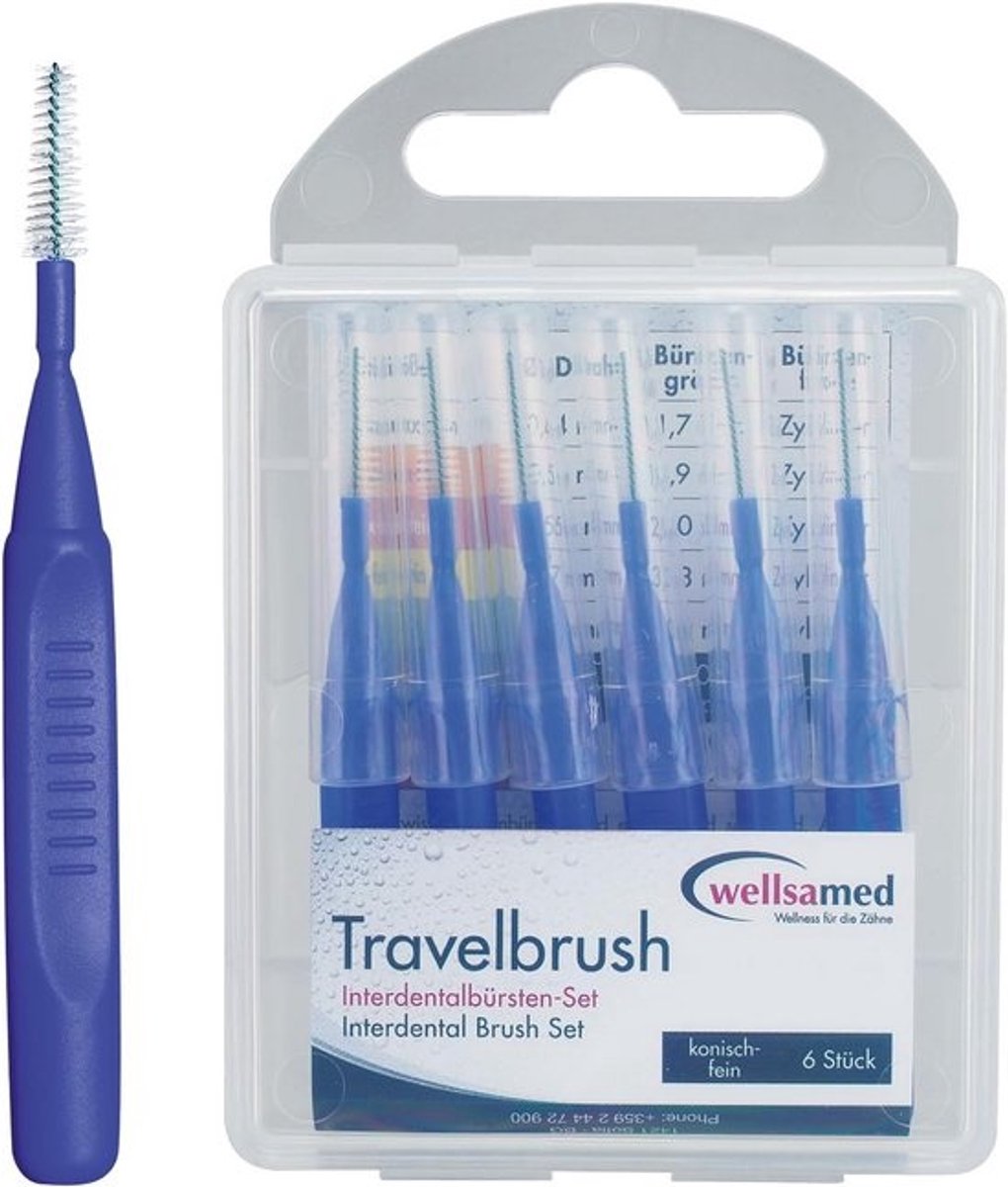 Interdentale Borstels Conisch Fijn 0,6 mm - 6 Stuks voor Grondige Mondhygiëne