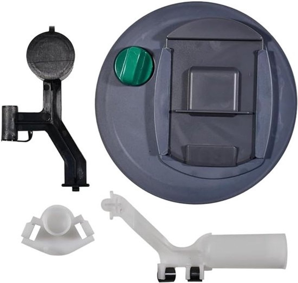 Reserveonderdeel Toiletcassette - Houdermechanisme Cassette - Camper Toilet Onderhoud - Goede Afdichtingsprestaties - 20 x 20 x 9.5 cm - Grijs