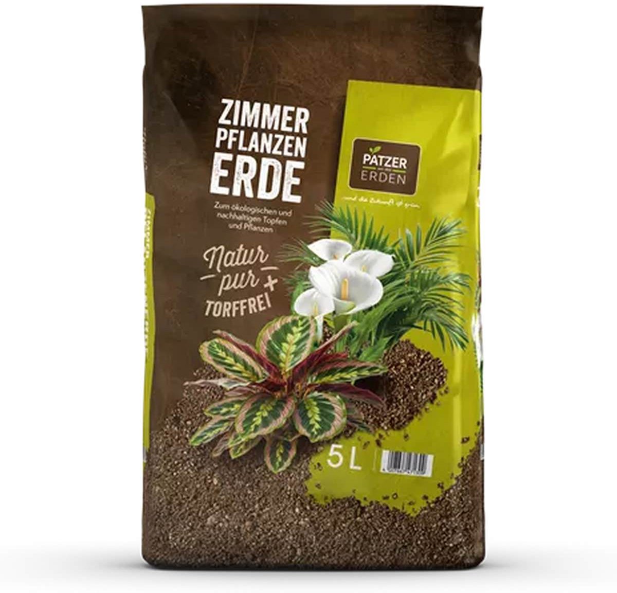 PATZER NATUR PUR Kamerplantenaarde Turfvrij - 5 liter