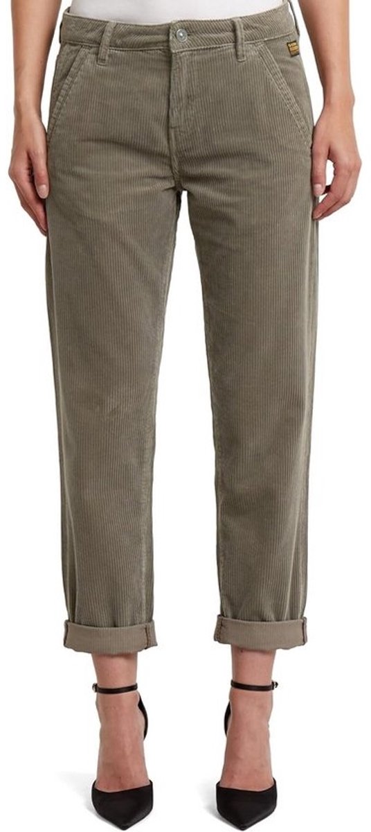 Dames Chino Broek Boyfriend Model met Smalle Pijpen