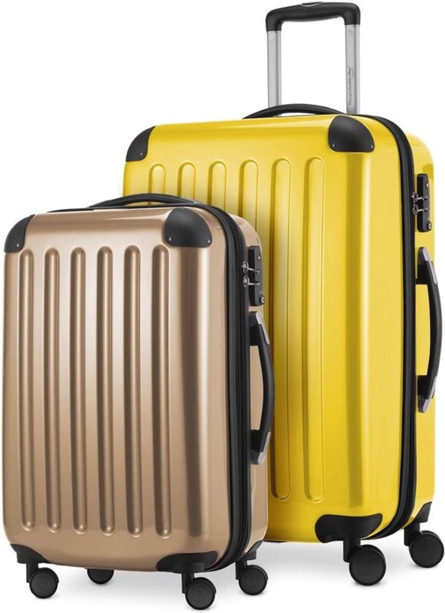 2-delige Harde Koffer Set: Handbagage (55cm) & Middelgrote Koffer (65cm) - TSA Slot