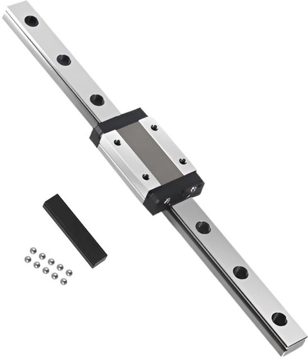 Miniatuur Lineaire Geleiderail 150mm met H-Blok voor 3D-Printers en CNC-machines
