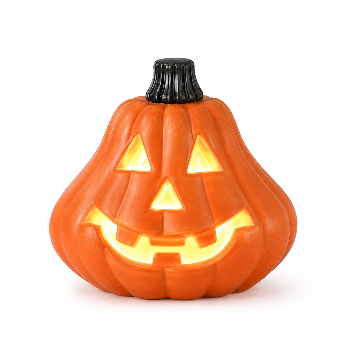 Halloween-decoratie – Verlichte pompoen-uitsnede – Pompoenornament voor decoropstelling – Oranje - 20*16*19CM